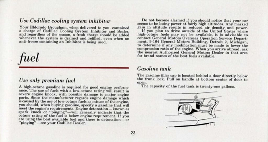 1960 Cadillac Eldorado Owners Manual Page 31